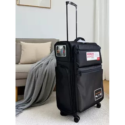 出口日本XIRKVE超輕海關密碼鎖擴容防爆拉鍊萬向輪畱學生航空箱