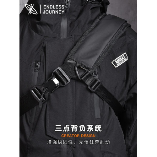 阿波羅X1單肩斜後後背包男大容量磁吸釦騎行後後背包多功能郵差平板電腦包