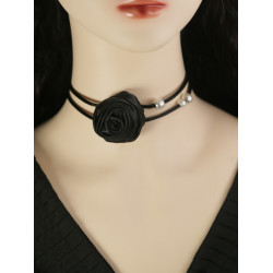 感項鍊花朵鎖骨頸鏈choker脖子飾品魅力項圈新款網紅項圈