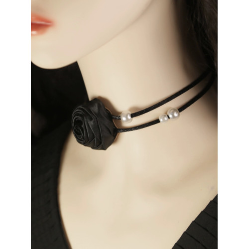 感項鍊花朵鎖骨頸鏈choker脖子飾品魅力項圈新款網紅項圈