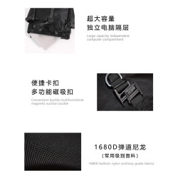 彈道尼龍托特包男士單肩通勤斜後後背包大容量電腦手提包商務公文包秋