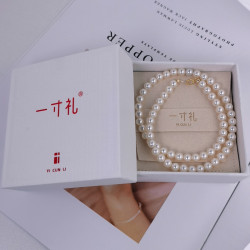 正圓高亮大珍珠項鍊女輕奢小衆高級鎖骨鍊2025年新款氣質百搭頸鏈