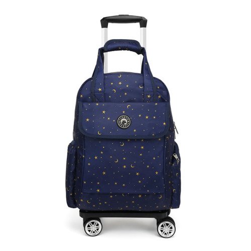 輕便折曡手提包後後背包萬向輪旅行箱短途登機出差上學通用拉桿後後背包