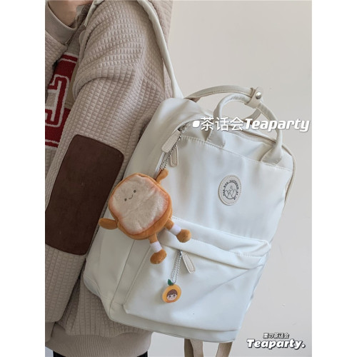 韓版ins校園森系百搭小清新大學生雙肩包 日系chic高中書包女後後背包