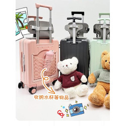 ALL PASS母嬰PC寶媽行李箱兒童可坐騎懶人遛霤娃神器可登機旅行箱