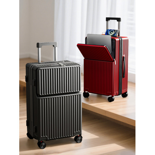 行李箱女2026新款前開口旅行箱20寸登機箱28大容量拉桿箱結實耐用