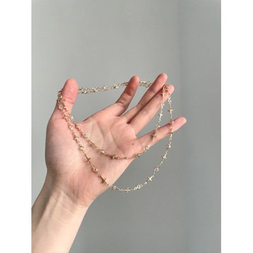 Vintage古著 Stars in the night滿天星輕奢小衆鎖骨鍊