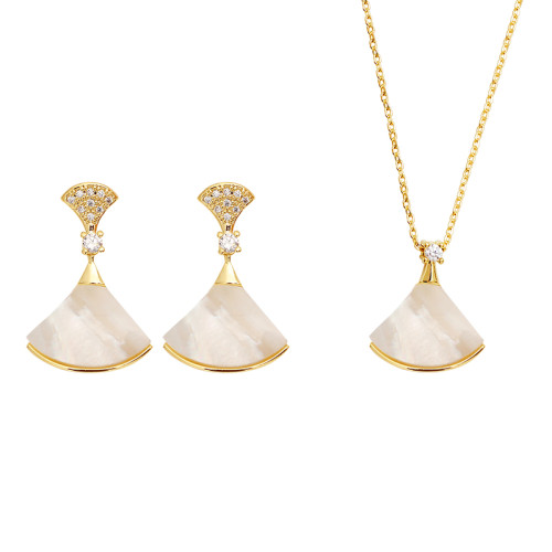 cinderella高級復古天然貝殼項鍊耳夾套裝無耳洞女氣質簡約鎖骨鍊 cinderella高級復古天然貝殼項鍊耳夾套裝無耳洞女氣質簡約鎖骨鍊