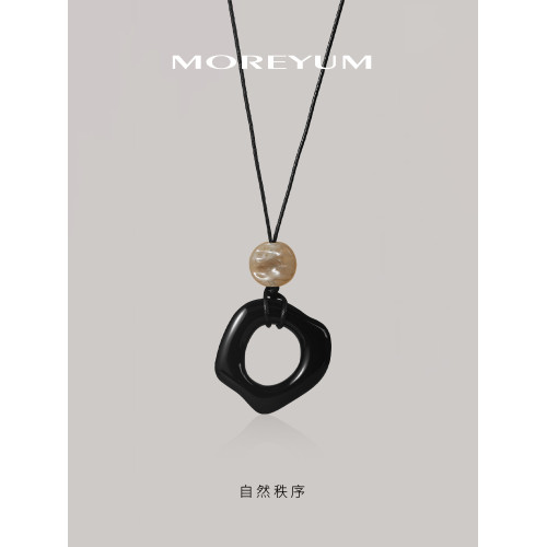 慕陽MUYANG菸雨項鍊女長款吊墜小衆設計感毛衣鏈新中式高級感配飾 慕陽MUYANG菸雨項鍊女長款吊墜小衆設計感毛衣鏈新中式高級感配飾