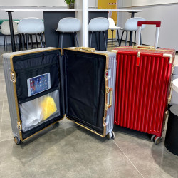 行李箱24寸靜音萬向輪學生旅行箱26寸雙封閉裡布密碼箱可登機20寸