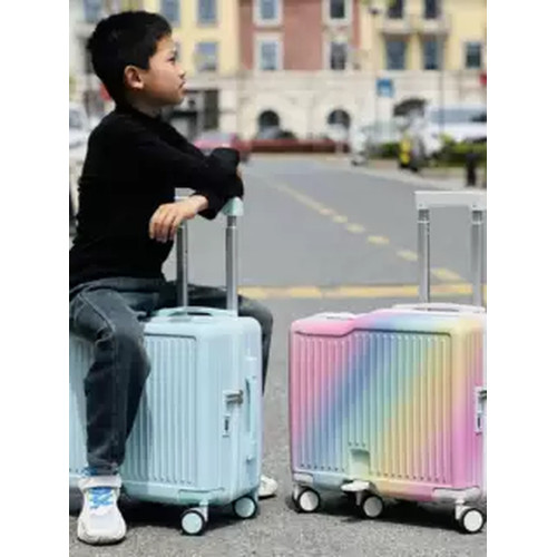 兒童可坐騎行李箱女孩小型輕便20寸登機小學生拉桿箱旅行密碼皮箱