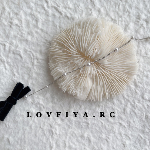 蝴蝶結珍珠 choker項鍊短款鎖骨鍊女頸帶項圈脖子飾品頸鏈女網紅