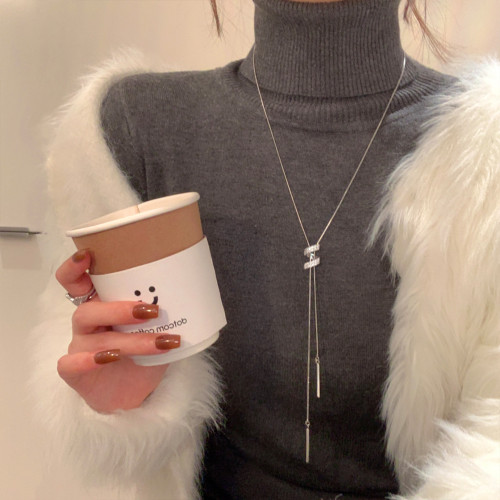 趙露思同款!閃鋯螺旋可抽拉項鍊女輕奢高級感氣質毛衣鏈配飾頸鏈 趙露思同款!閃鋯螺旋可抽拉項鍊女輕奢高級感氣質毛衣鏈配飾頸鏈