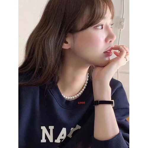 施家8mm小米珠珍珠項鍊頸鏈女新款爆款鎖骨鍊毛衣鏈輕奢磁吸配飾 施家8mm小米珠珍珠項鍊頸鏈女新款爆款鎖骨鍊毛衣鏈輕奢磁吸配飾