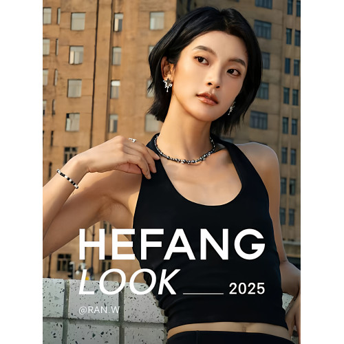 熱搜花少馬思純何方HEFANG氣泡星雲項鍊女李沁同款方糖珍珠鎖骨鍊