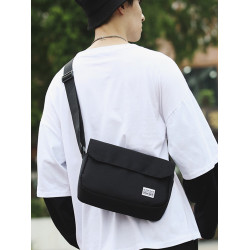 原宿潮流小跨包男郵差包日系簡約復古單肩包潮牌斜後後背包女文藝男包