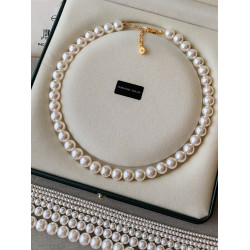 施家華子小米珠珍珠項鍊女秋冬曡戴2026新款爆款輕奢鎖骨鍊毛衣鏈