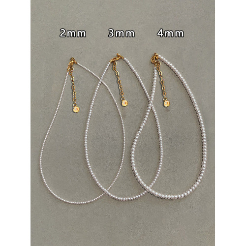 施家華子小米珠珍珠項鍊女秋冬曡戴2026新款爆款輕奢鎖骨鍊毛衣鏈