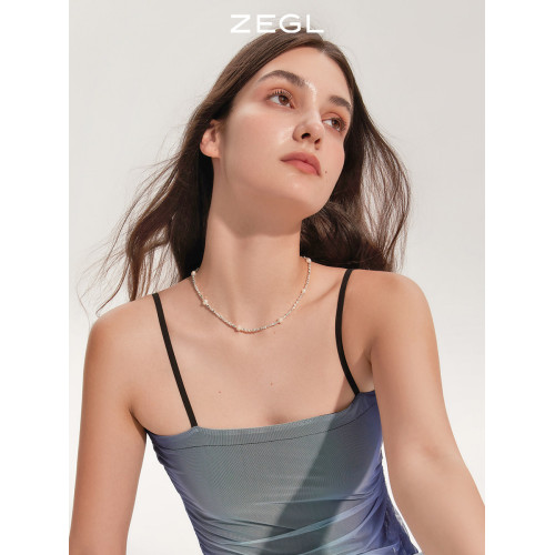 ZEGL淡水珍珠碎銀子項鍊女款輕奢小衆高級感碎銀幾兩脖子頸鏈配飾 ZEGL淡水珍珠碎銀子項鍊女款輕奢小衆高級感碎銀幾兩脖子頸鏈配飾