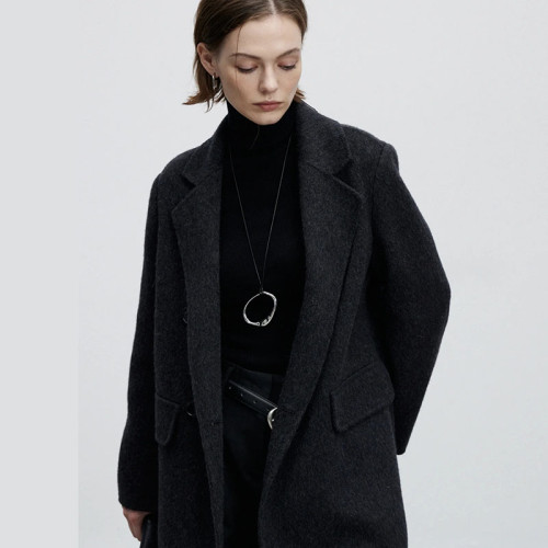 原創設計極簡不規則幾何吊墜蠟繩項鍊高級感輕奢鎖骨鍊頸鏈配飾女