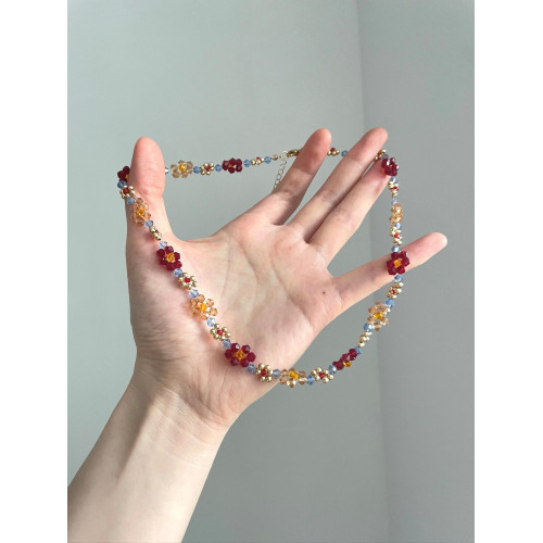 Vintage古著 Dopamine braided flowers項鍊 Vintage古著 Dopamine braided flowers項鍊