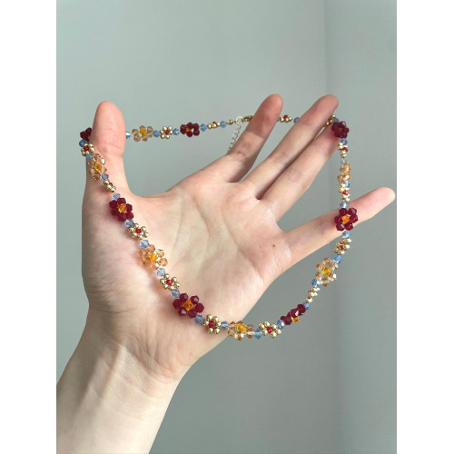 Vintage古著 Dopamine braided flowers項鍊 Vintage古著 Dopamine braided flowers項鍊