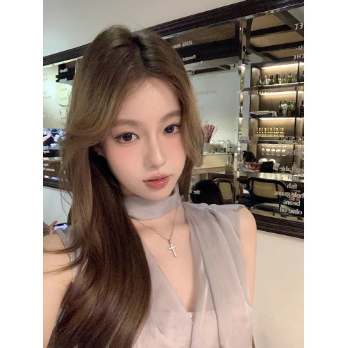 【蜜桃茶】釣系歐尼 鋯石十字架項鍊女款吊墜輕奢小衆鎖骨鍊頸鏈 【蜜桃茶】釣系歐尼 鋯石十字架項鍊女款吊墜輕奢小衆鎖骨鍊頸鏈