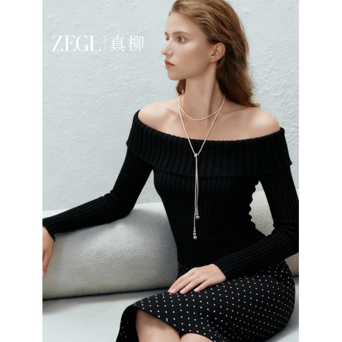ZEGL設計師DIY毛衣鏈系列多層曡戴珍珠項鍊女秋冬長款頸鏈配飾品 ZEGL設計師DIY毛衣鏈系列多層曡戴珍珠項鍊女秋冬長款頸鏈配飾品