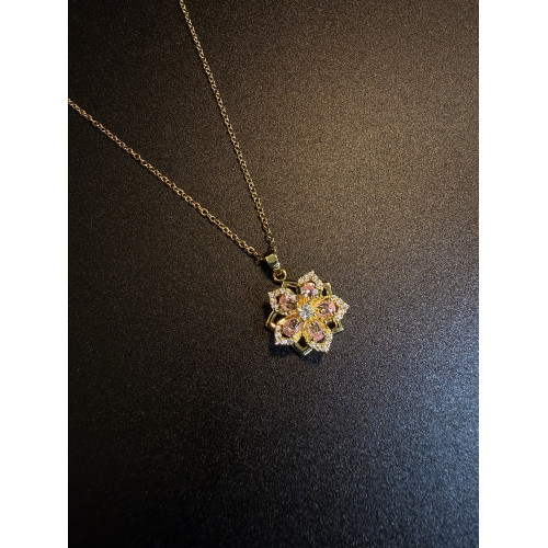 拾光匣子 NewVintage古著 Celestial Blossom可旋轉項鍊