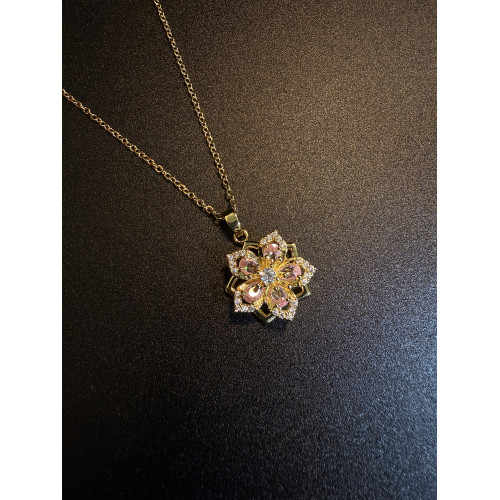 拾光匣子 NewVintage古著 Celestial Blossom可旋轉項鍊