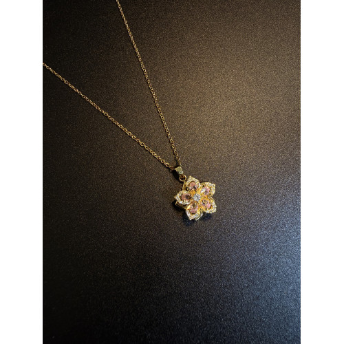 拾光匣子 NewVintage古著 Celestial Blossom可旋轉項鍊