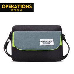 日系原宿撞色ins潮牌旅行情侶單肩包死飛嘻哈蹦迪土酷小方斜後後背包