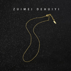 洗澡不用摘百搭素鏈項鍊女金鏈子細款可穿吊墜鈦鋼金色鎖骨鍊配飾