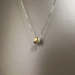 Vintage古著 Closed moon twins項鍊