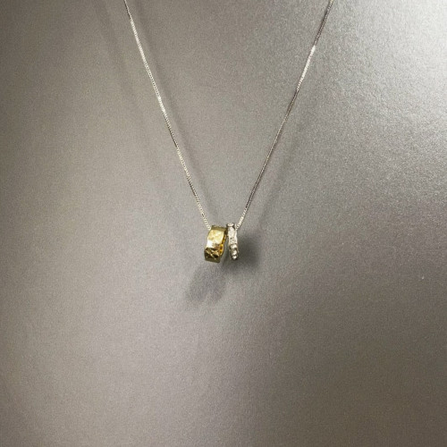 Vintage古著 Closed moon twins項鍊