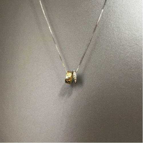 Vintage古著 Closed moon twins項鍊