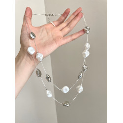 Vintage古著 Baroque stone beading art項鍊