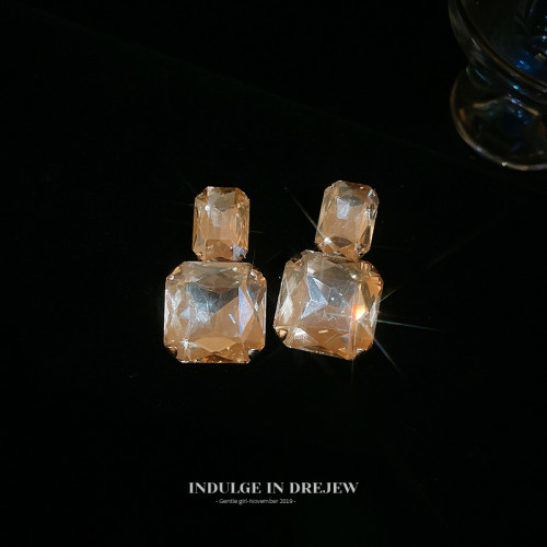 （兩件套）金色晚禮服項鍊耳環套裝輕奢小衆choker項圈誇張頸鏈子