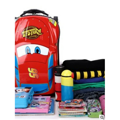 新款兒童拉桿箱18寸男女童旅行箱卡通汽車可坐騎大容量戶外旅行箱