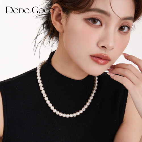 DODOGOGO珍珠項鍊女款高級輕奢毛衣鏈小衆頸鏈新款鎖骨鍊配飾吊墜 DODOGOGO珍珠項鍊女款高級輕奢毛衣鏈小衆頸鏈新款鎖骨鍊配飾吊墜