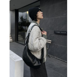 YUEN韓國ins餃子包男女通勤百搭單肩斜背後後背包松弛感休閒可頌復古