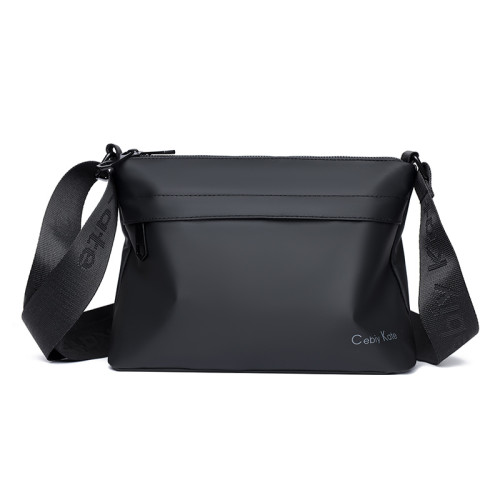 新款男士單肩包休閒大容量時尚斜後後背包多層商務挎包多功能潮酷後後背包