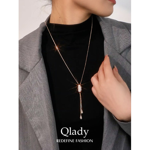 毛衣鏈長款項鍊輕奢高級感飾品吊墜鎖骨鍊女款2026新款配飾吊墜 毛衣鏈長款項鍊輕奢高級感飾品吊墜鎖骨鍊女款2026新款配飾吊墜