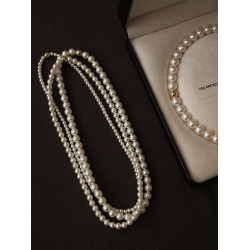 飾悟施家珍珠項鍊女款2026新款爆款珍珠頸鏈毛衣鏈輕奢小衆鎖骨鍊