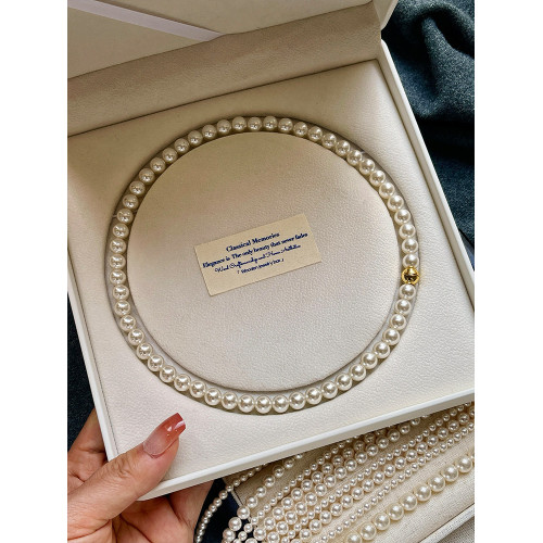 飾悟施家珍珠項鍊女款2026新款爆款珍珠頸鏈毛衣鏈輕奢小衆鎖骨鍊