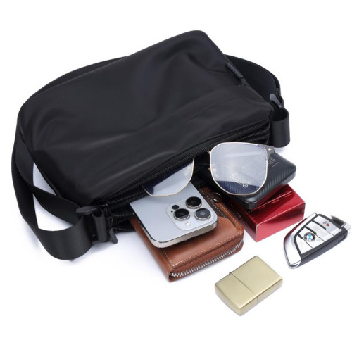 單肩包男斜後後背包男女通用帆布小包高級感牛津布大容量防水休閒男包 單肩包男斜後後背包男女通用帆布小包高級感牛津布大容量防水休閒男包