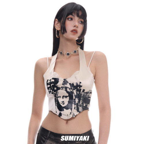 復古金屬感！SUMIYAKI高級黑金蝴蝶紐釦圓盤項鍊女小衆輕奢鎖骨鍊