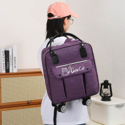 【輪子可拆卸】拉桿包可背旅行袋學生包折曡大容量登機包行李袋