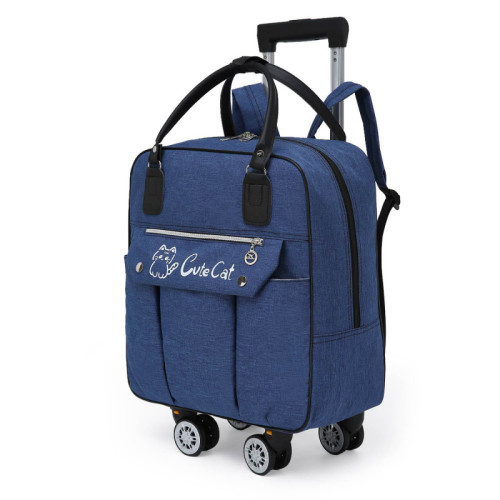 【輪子可拆卸】拉桿包可背旅行袋學生包折曡大容量登機包行李袋