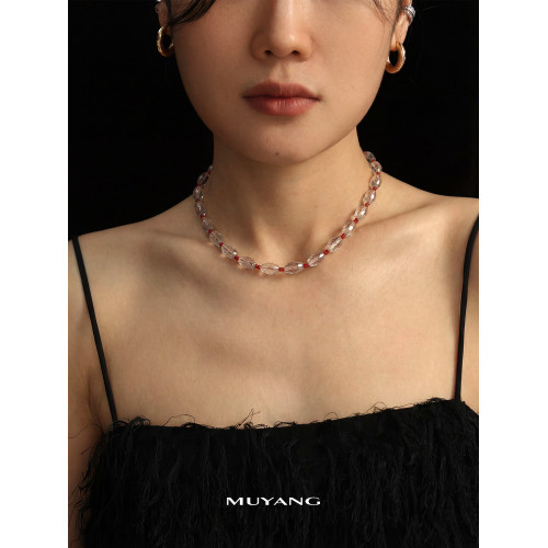 【新品】慕陽MUYANG璃瓔項鍊女款高級感小衆本命年毛衣鏈秋冬配飾